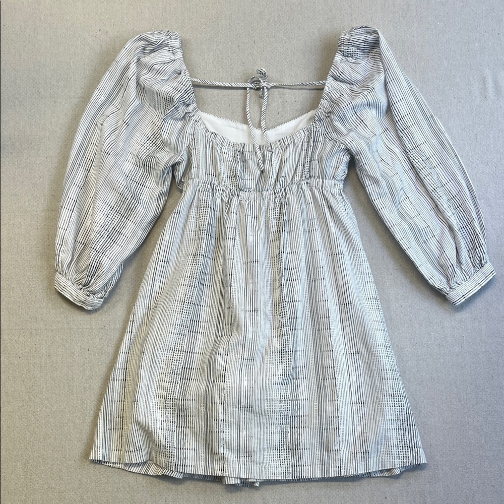Open Edit Smocked Puff Sleeve Mini Dress Square Neck Cottagecore XS - Picture 9 of 9